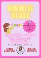 Vista previa - Hojas de trabajo - PACK DOMINÓ: Dominó de sílabas + Máquina de palabras - Portada