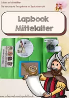 Vorschau - Mal- und Bastelvorlagen - Mittelalter Lapbook-Vorlagen - Deckblatt