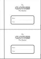 Vorschau - Arbeitsblätter - My Clothes Mini Booklet | Activity Book | Vocabulary - Seite 1