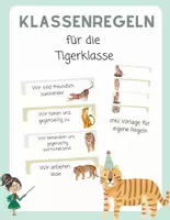 Vorschau - Poster - Klassenregeln für die Tigerklasse - Deckblatt