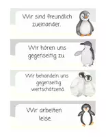 Vorschau - Poster - Klassenregeln für die Pinguinklasse - Seite 1