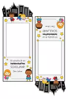 Vorschau - Bildkarten - Schülergeschenk: Willkommensgruß Schulstart - Superhelden - Giveaway Vorlage - Seite 2