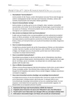 Vorschau - Arbeitsblätter - AB mit Fragen zum Thema "Kommunikation" + Lösungsblatt + Mindmap + Infografiken - Seite 2