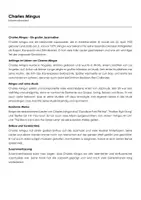Vorschau - Arbeitsblätter - Charles Mingus (Infotext und Übungen) - Deckblatt