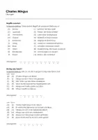 Vorschau - Arbeitsblätter - Charles Mingus (Infotext und Übungen) - Seite 1