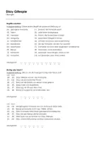 Vorschau - Arbeitsblätter - Dizzy Gillespie (Infotext und Übungen) - Seite 1