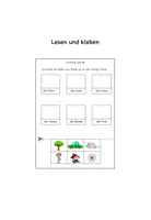 Vorschau - Arbeitsblätter - Lesen und Kleben, 200 wichtigsten Wörter - Deckblatt