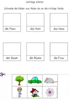 Vorschau - Arbeitsblätter - Lesen und Kleben, 200 wichtigsten Wörter - Seite 2