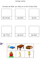 Vorschau - Arbeitsblätter - Lesen und Kleben, 200 wichtigsten Wörter - Seite 3