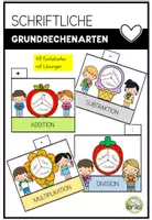 Vorschau - Arbeitsblätter - Rechenkartei: schriftliche Grundrechenarten - Deckblatt