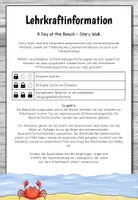 Vorschau - Arbeitsblätter - A Day at the Beach - Story Walk (differenziert) - Seite 1