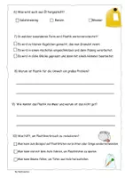 Vorschau - Arbeitsblätter - Quiz zum Plastik Check (mit Lösung) - Seite 1