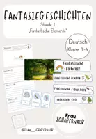 Vorschau - Arbeitsblätter - Fantasiegeschichten: Fantastische Elemente - Stunde 1 - Deckblatt