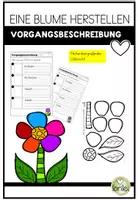 Vorschau - Arbeitsblätter - Vorgangsbeschreibung - Eine Blume herstellen - Deckblatt