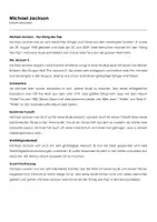 Vorschau - Arbeitsblätter - Michael Jackson (Infotext und Übungen) - Deckblatt