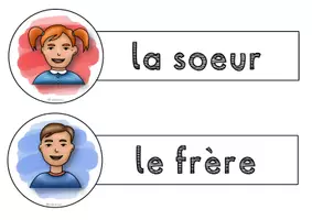 Vorschau - Präsentationen/Tafelbilder - Français: Tafelbilder / Plakate (Wortschatz Familie) Unité 5 - Seite 3