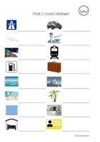 Vorschau - Spiele - DaZ-Material zum Wortschatz: "Urlaub" - Seite 1