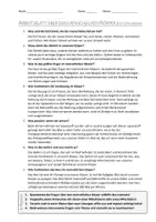 Vorschau - Arbeitsblätter - AB mit Fragen zum Thema "menschlicher Körper" + Lösungsblatt - Seite 1