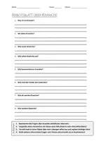 Vorschau - Arbeitsblätter - AB mit Fragen zum Thema "Kranich" + Lösungsblatt + Mindmap + Infografik - Deckblatt