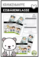 Vorschau - Anderer Materialtyp - Krankenmappe – Krankenpost –Eisbärenklasse - Sammlung für kranke Kinder - Deckblatt