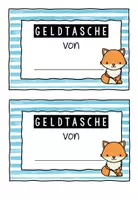 Vorschau - Poster - Geldtasche – Geldbeutel – Deckblatt - Fuchsklasse - Seite 3