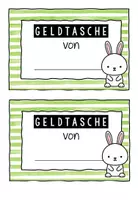 Vorschau - Poster - Geldtasche – Geldbeutel – Deckblatt - Hasenklasse - Seite 2