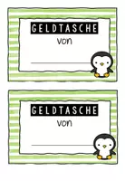 Vorschau - Poster - Geldtasche – Geldbeutel – Deckblatt - Pinguinklasse - Seite 2