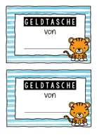 Vorschau - Poster - Geldtasche – Geldbeutel – Deckblatt - Tigerklasse - Seite 3