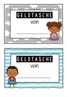 Vorschau - Präsentationen/Tafelbilder - Geldtasche – Geldbeutel – Deckblatt - Superheldenklasse - Seite 3