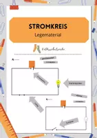 Vorschau - Stationenlernen - Stromkreis Legematerial - Zuordnung Teile - Deckblatt