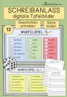 Vorschau - Arbeitsblätter - Schreibanlass: Würfel und schreiben - Deckblatt