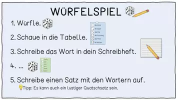 Vorschau - Arbeitsblätter - Schreibanlass: Würfel und schreiben - Seite 2