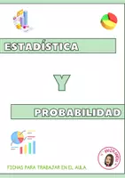 Vista previa - Hojas de trabajo - ESTADÍSTICA Y PROBABILIDAD- FICHAS - Portada