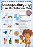 Vorschau - Arbeitsblätter - Lesespaziergang Ö - Deckblatt