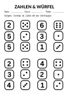 Vorschau - Arbeitsblätter - Zahlen & Würfelaugen - Mathe 1. Klasse - Zahlen erkennen (Übung) - Seite 2