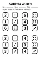 Vorschau - Arbeitsblätter - Zahlen & Würfelaugen - Mathe 1. Klasse - Zahlen erkennen (Übung) - Seite 3