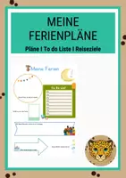 Vorschau - Arbeitsblätter - Ferienpläne I Sketchnotes I Gesprächsanlass Ferien - Deckblatt