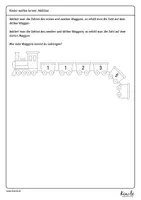 Vorschau - Arbeitsblätter - Spielerische Addition großer Zahlen mit der Eisenbahn - Seite 1