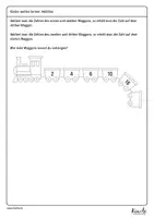 Vorschau - Arbeitsblätter - Spielerische Addition großer Zahlen mit der Eisenbahn - Seite 2