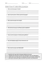 Vorschau - Arbeitsblätter - AB mit Fragen zum Thema "Kreuzungen" + Lösungsblatt - Deckblatt