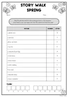 Aperçu - Feuilles d'exercices - Story Walk Spring | Reading Comprehension #Pâques - Page 3