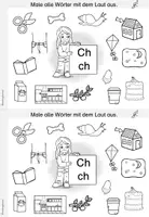 Vorschau - Arbeitsblätter - Buchstaben Mini-Heft zum "ch" (Buchstabenheft/Buchstabeneinführung) - Seite 2