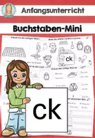 Vorschau - Arbeitsblätter - Buchstaben Mini-Heft zum "ck" (Buchstabenheft/Buchstabeneinführung) - Deckblatt