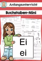 Vorschau - Arbeitsblätter - Buchstaben Mini-Heft zum "ei" (Buchstabenheft/Buchstabeneinführung) - Deckblatt