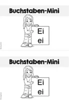 Vorschau - Arbeitsblätter - Buchstaben Mini-Heft zum "ei" (Buchstabenheft/Buchstabeneinführung) - Seite 1