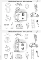 Vorschau - Arbeitsblätter - Buchstaben Mini-Heft zum "ei" (Buchstabenheft/Buchstabeneinführung) - Seite 2