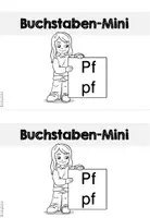 Vorschau - Arbeitsblätter - Buchstaben Mini-Heft zum "pf" (Buchstabenheft/Buchstabeneinführung) - Seite 1