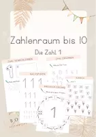 Vorschau - Arbeitsblätter - Zahlenraum bis 10 - Übungen zur Zahl und Ziffer 1 - Deckblatt