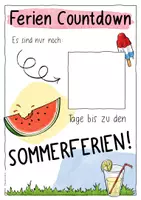 Vorschau - Mal- und Bastelvorlagen - Sommerferien / Ferien - Post-It Countdown - Seite 3