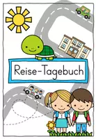 Vorschau - Arbeitsblätter - Reisetagebuch Schildkrötenklasse (Klassenmaskottchen) - Reise - Seite 1